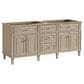 James Martin Vanities Lorelai 72" Double Vanity in Whitewashed Oak with 3 cm White Zeus Quartz Top, , large