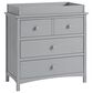 Oxford Baby Montauk Changing Topper in Farmhouse Gray, , large
