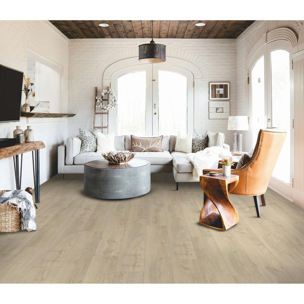 Karastan Willow Estates Cashmere Cream 8&quot; x 60&quot; Luxury Vinyl Plank, , large