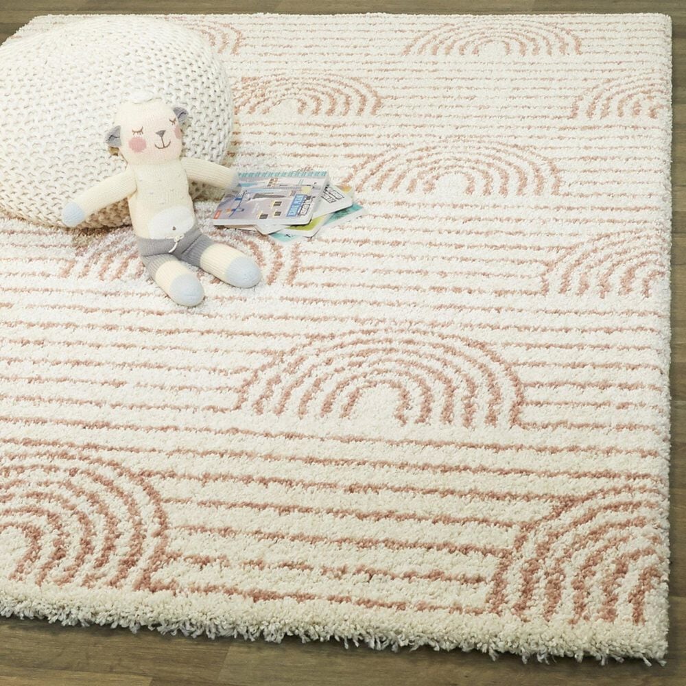 Balta Rugs Hailey 7&#39;10&quot; x 10&#39; White and Pink Kids Rug, , large