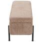 Lumisource Daniella Storage Bench with Brown Cushion in Black, , large