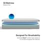 Bedgear S5 LS Medium King Mattress in a Box, , large