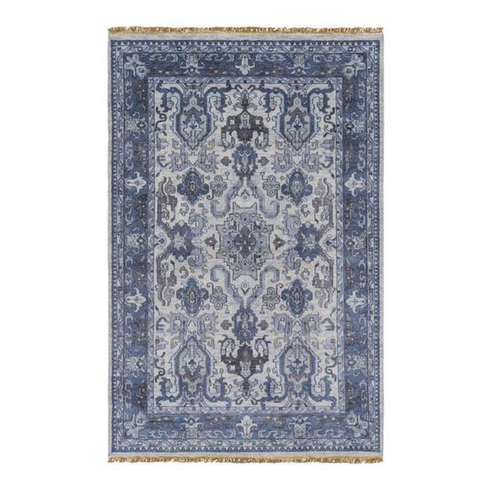 Surya Zeus ZEU-7828 8" x 11" Ivory/Navy/Charcoal Area Rug, , large