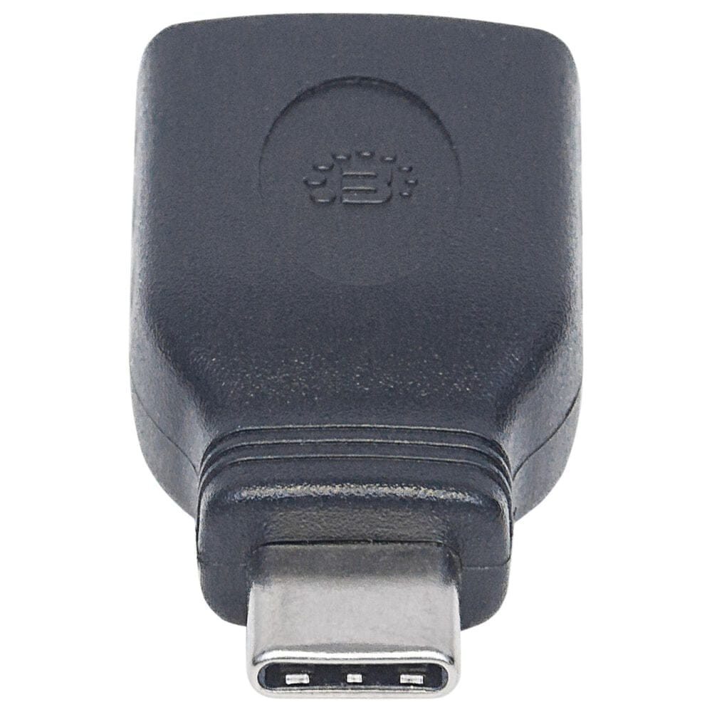 Manhattan USB-C to USB-A Adapter in Black, , large