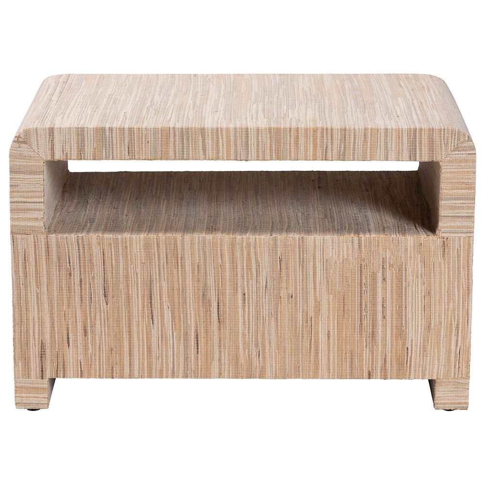 Baxton Studio Hannah 1-Drawer Nightstand in Natural, , large