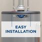 GE Appliances RealMAX Choice 30-Gallon Short Natural Gas Atmospheric Water Heater in Gray, , large