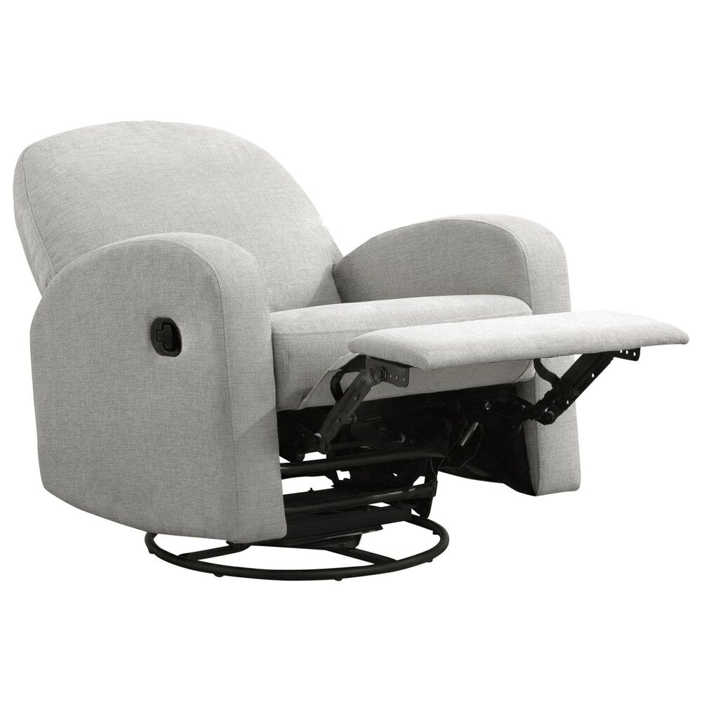 Lifestyle Solutions Paloma Manual Swivel Rocker Recliner in Light Grey, , large