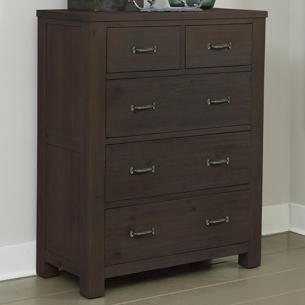 Richlands Furniture Highlands 5 Drawer Chest in Espresso, , large