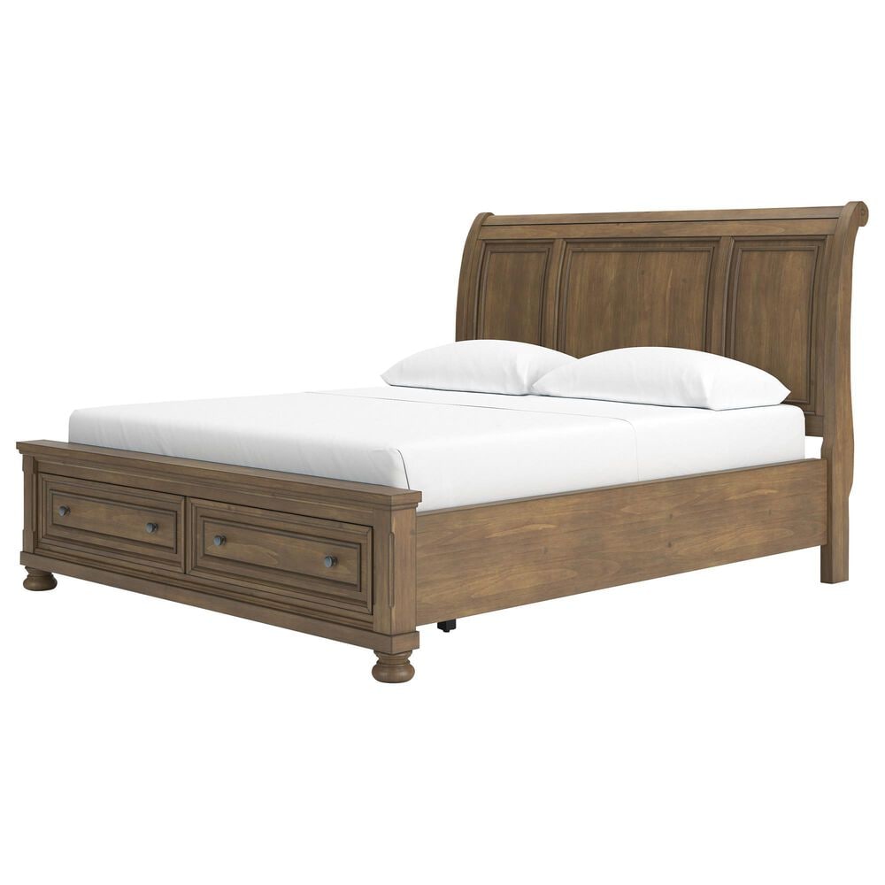 Ashley Feddinger 3-Piece California King Storage Bedroom Set in Chestnut Brown, , large