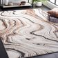 Safavieh Cyrus Shag CYR136A 8" x 10" Beige and Rust Area Rug, , large