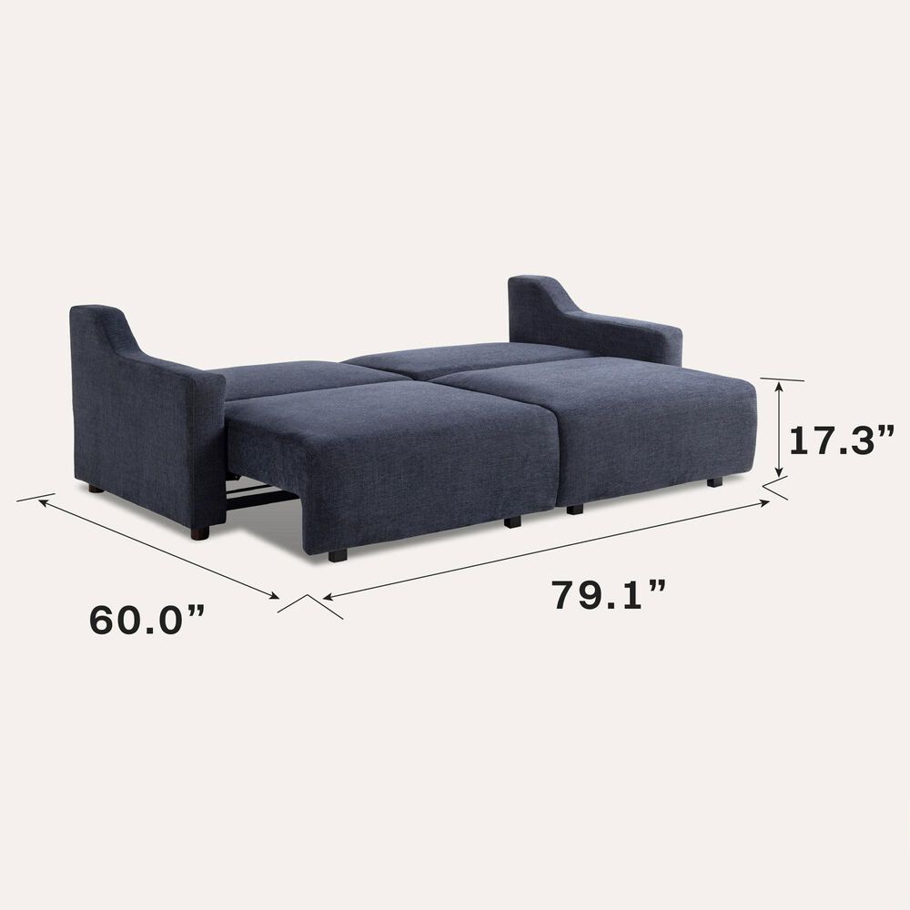 Lifestyle Solutions Glenmont Convertible Sofa in Navy, , large