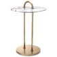 Eichholtz Zappa Side Table in Brushed Brass and White, , large