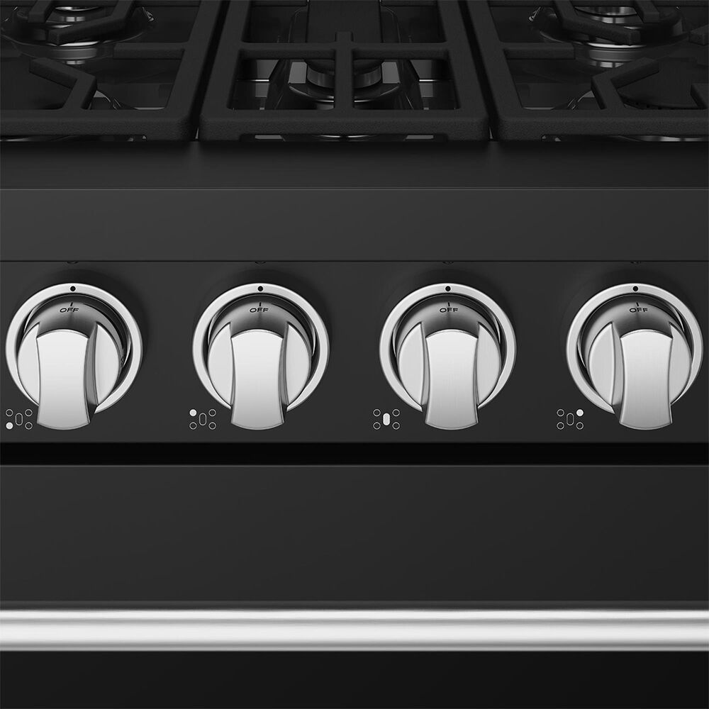 Thor Kitchen Gordon Ramsay 4.6 Cu. Ft. Professional Gas Range with Stainless Steel Handle Kit in Black, , large