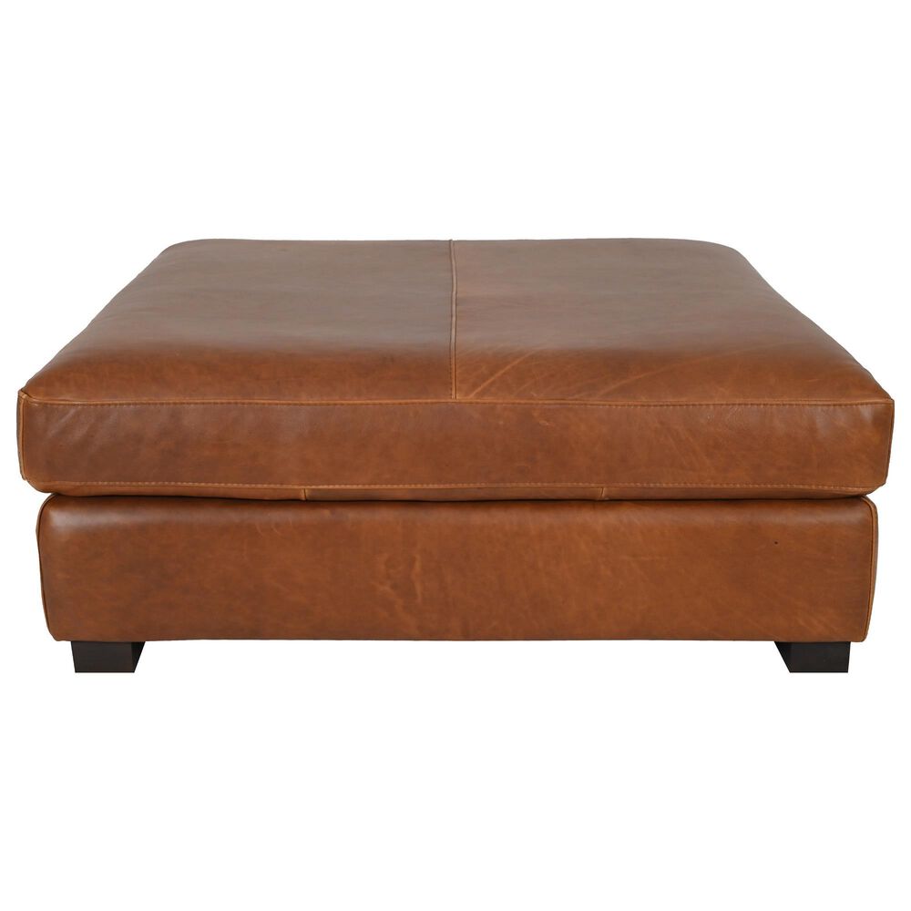 Bordeaux &amp; Co Ottoman in Leon Maple, , large