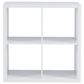 Linon Home Decor Galli 4-Shelf Bookcase in White, , large