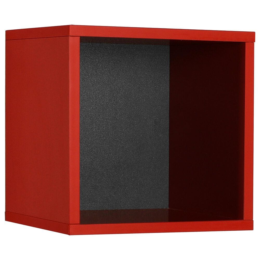 Regency Global Sourcing Niche Lux Cube Wall Shelf in Red, , large