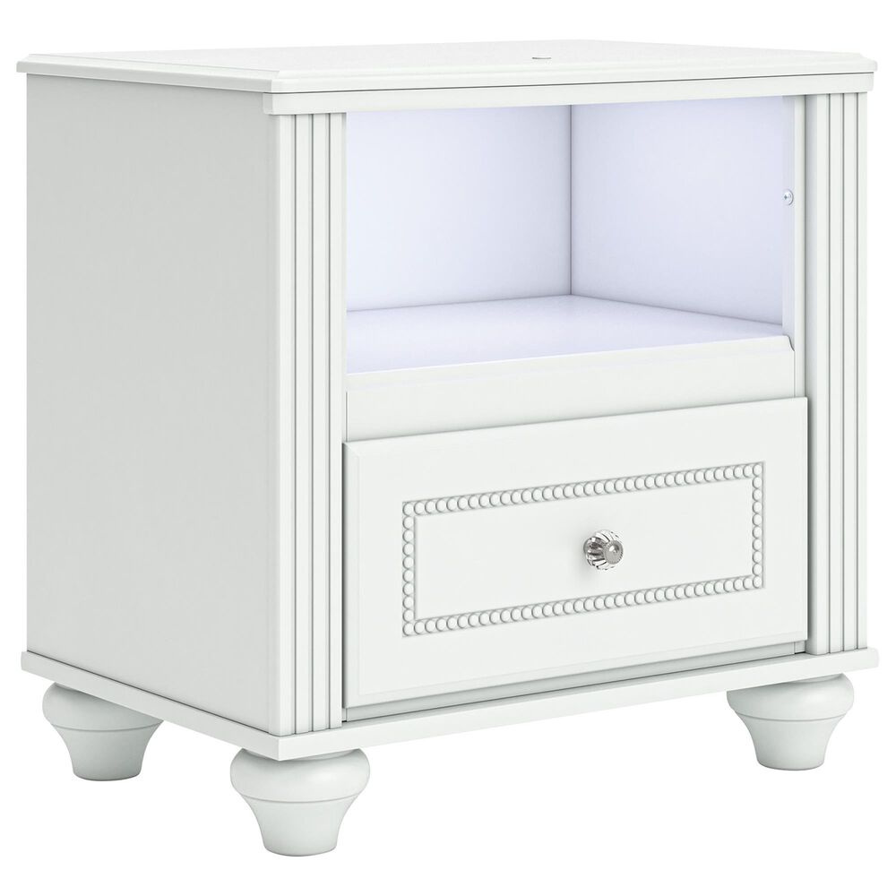 Ashley Kozlani 4-Piece Full Panel Storage Bedroom Set in Matte White, , large