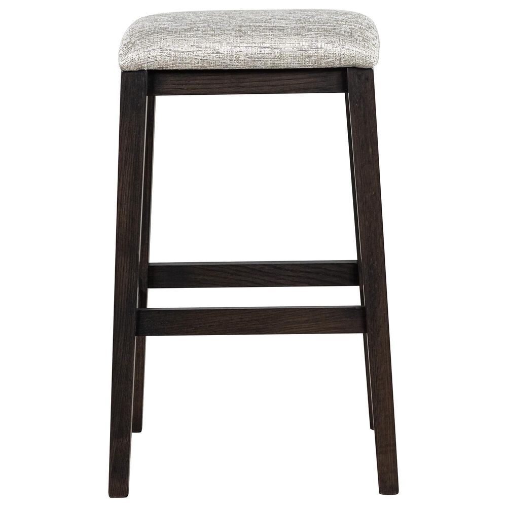 Fleming Furniture Co. Kady Stationary Stool with Fabric Seat in Onyx, , large