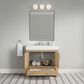37B Alanya 36" Single Bathroom Vanity in Warm Oak with White Composite Stone Top, , large