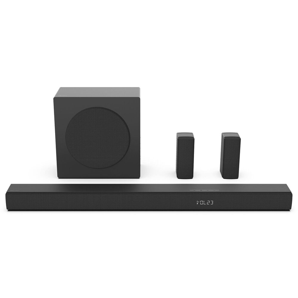 Hisense 75" QLED 4K UHD - Vidaa TV with 5.1 Channel Soundbar System in Black, , large