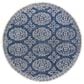 Surya Granada GND-2308 6" Round Dark Blue, Ivory and Charcoal Area Rug, , large