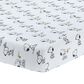 Lambs & Ivy Classic Snoopy Fitted Baby Crib Sheet in White and Black, , large