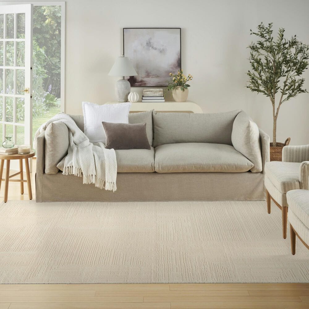 Nourison Sustainable Trends 6&#39; x 9&#39; Ivory Area Rug, , large