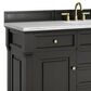 James Martin Vanities Brookfield 60" Single Bathroom Vanity in Black Onyx with 3 cm Arctic Fall Solid Surface Top and Rectangular Sink, , large