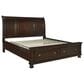 Millenium Porter California King Sleigh Storage Bed in Burnished Brown, , large
