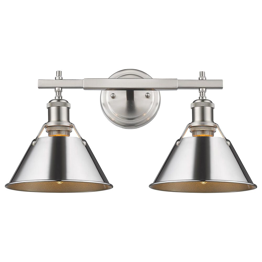 Golden Lighting Orwell 2-Light Bath Vanity in Pewter, , large