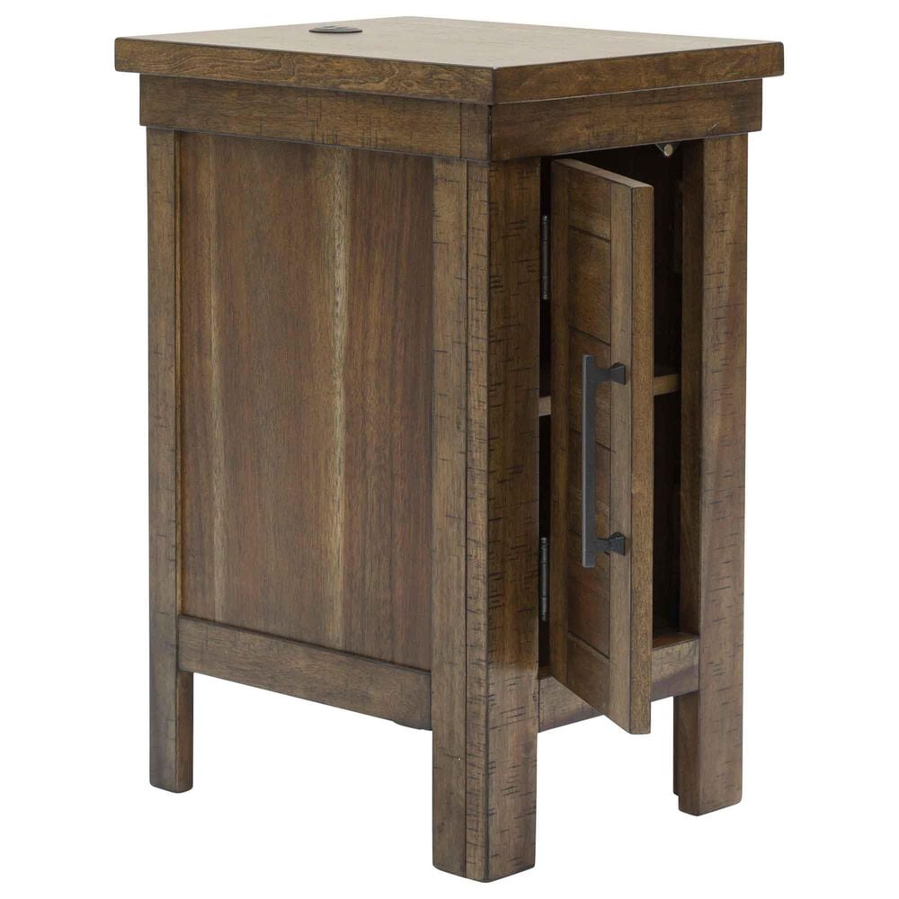Ashley Moriville Chairside Table in Grayish Brown, , large