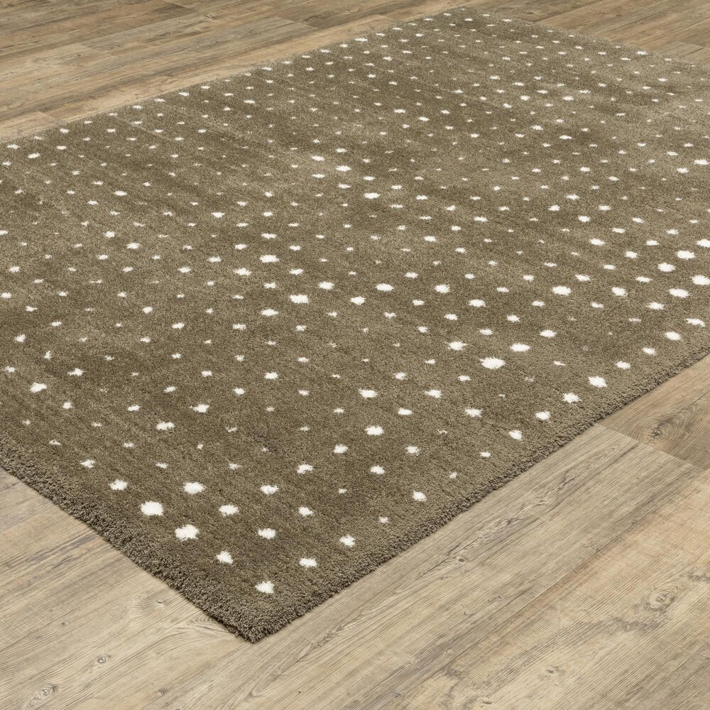Oriental Weavers Galileo GAL03 Brown and Ivory 5&#39;3&quot; x 7&#39;6&quot; Area Rug, , large