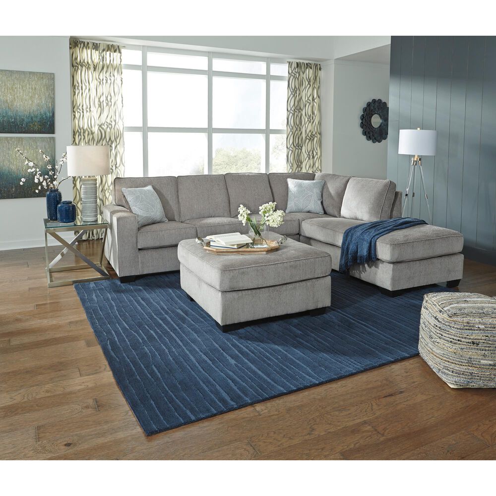 Ashley Altari Oversized Accent Ottoman in Alloy, , large