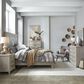 Belle Furnishings Belmar 5 Drawer Chest in Washed Taupe and Silver Champagne, , large
