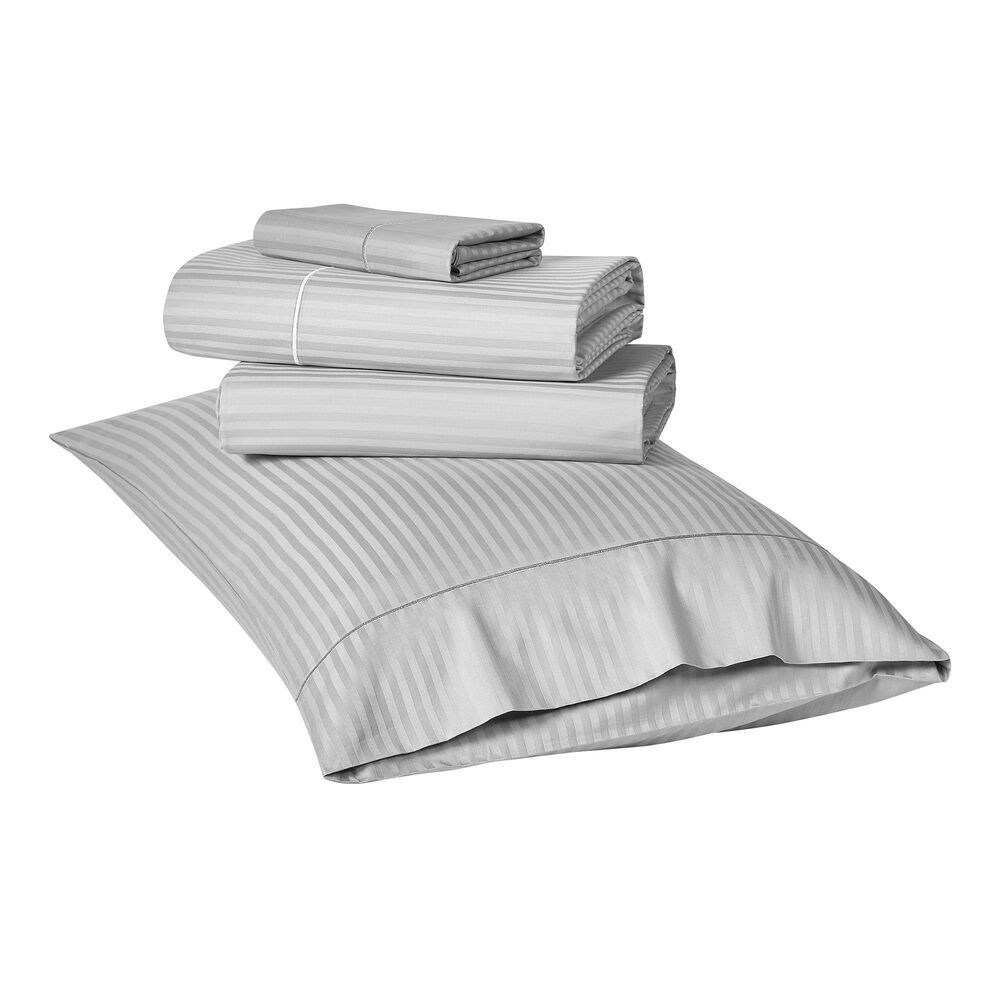 Trade Linker 4-Piece King 500 Thread Count Sheet Set in Silver, , large