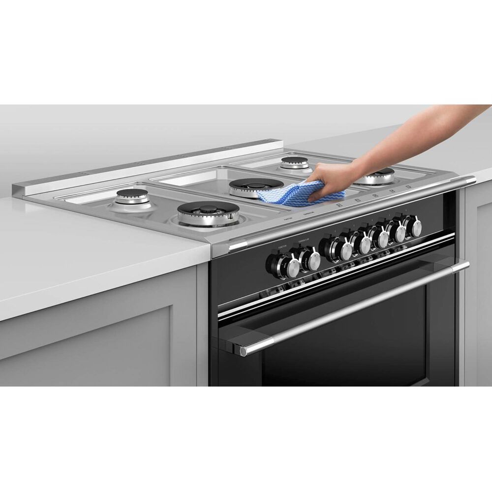 Fisher &amp; Paykel 30&quot; Freestanding Classic Dual Fuel Range in Black, , large
