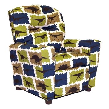 Brazil Childs Recliner with Cupholder in Rex Blue, , large