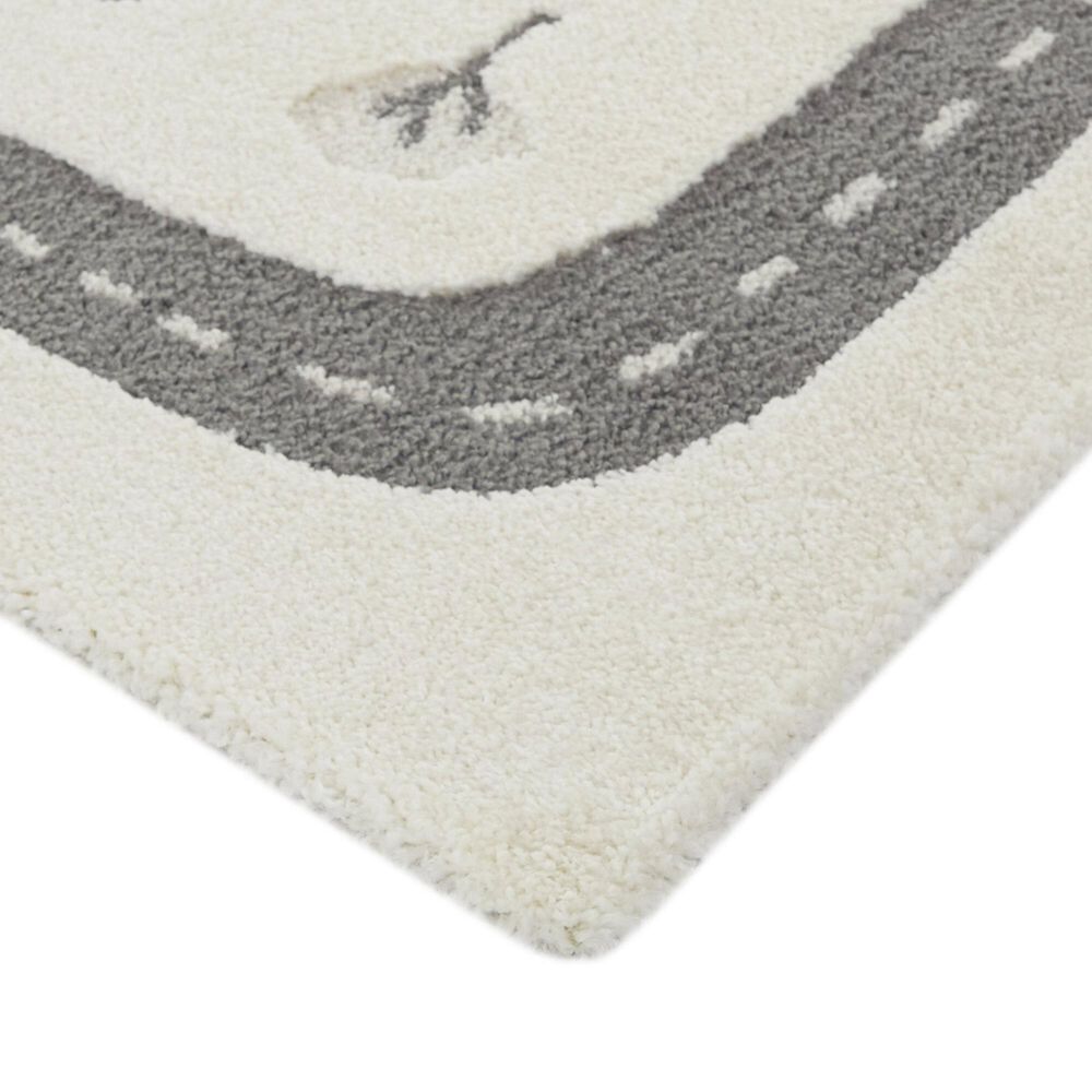 Balta Rugs Country Roads Map 4&#39;4&quot; x 6&#39; Cream Kids Area Rug, , large