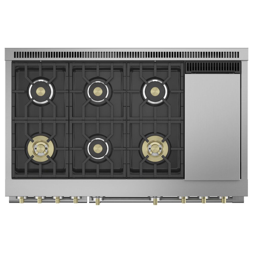 Monogram 48&quot; All Gas Professional Range with 6 Burners and Griddle in Stainless Steel, , large