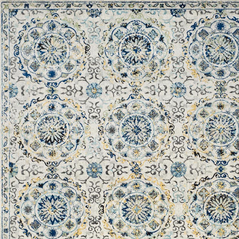 Safavieh Evoke EVK252C 10&#39; x 14&#39; Ivory and Blue Area Rug, , large