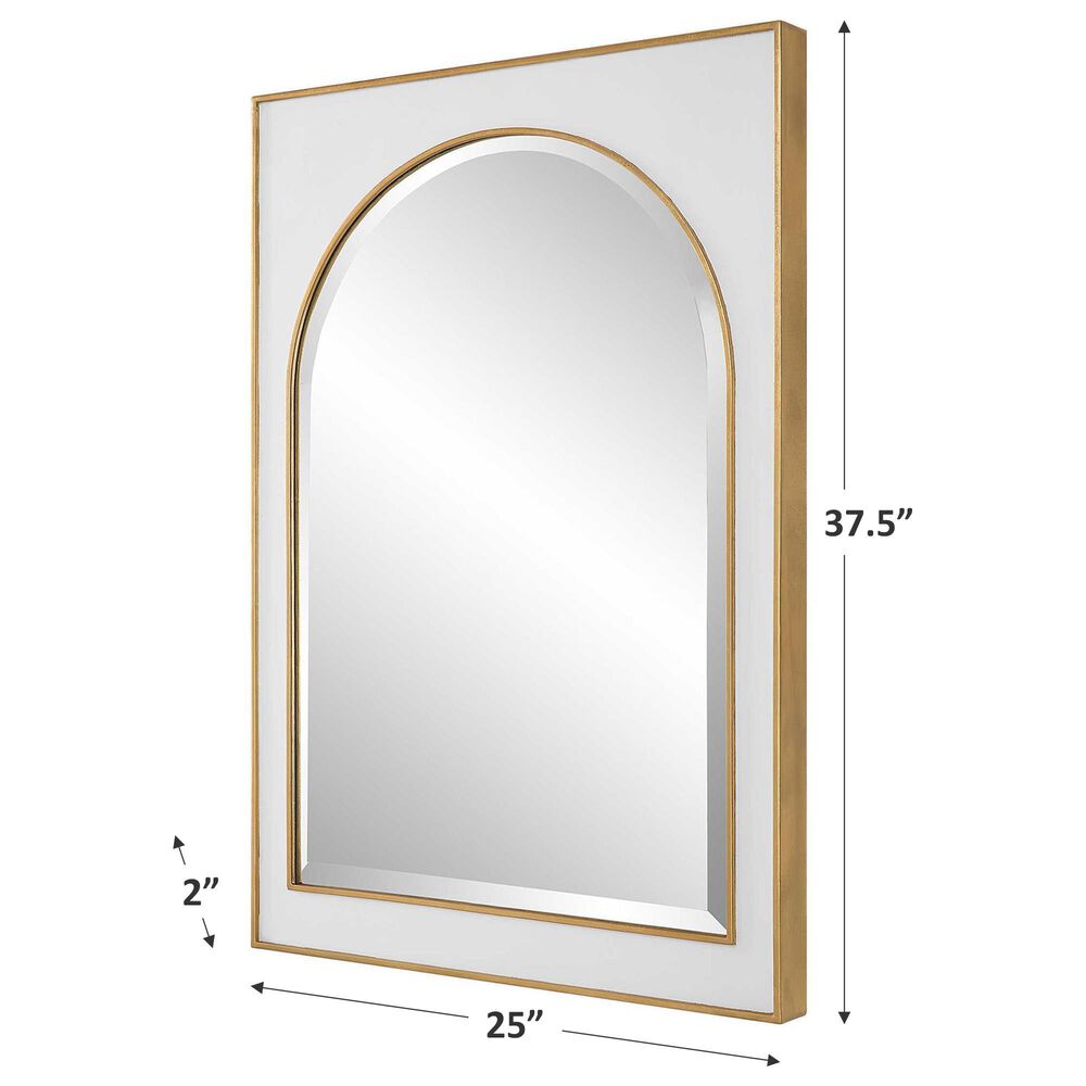 Uttermost Crisanta Mirror in White and Gold, , large