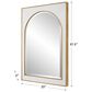 Uttermost Crisanta Mirror in White and Gold, , large