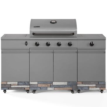 Tytus Fresno 5-Burner LP/NG Convertible Grill in Gunmetal Gray and Ash Stone, , large