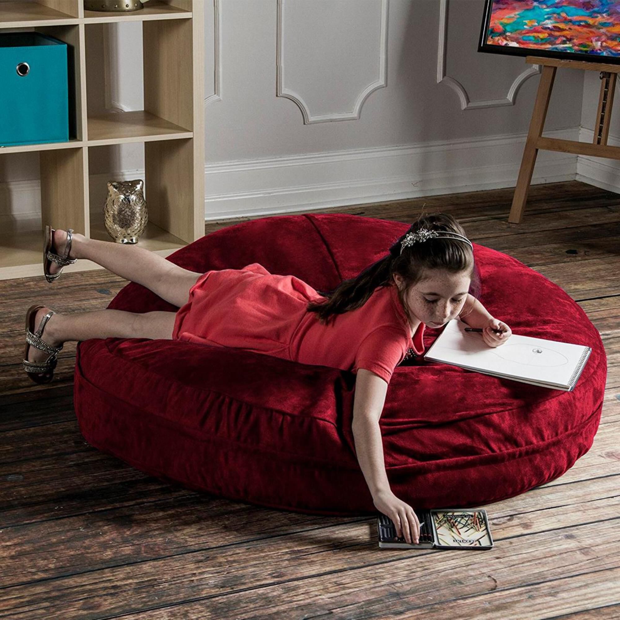 Red velvet hotsell bean bag