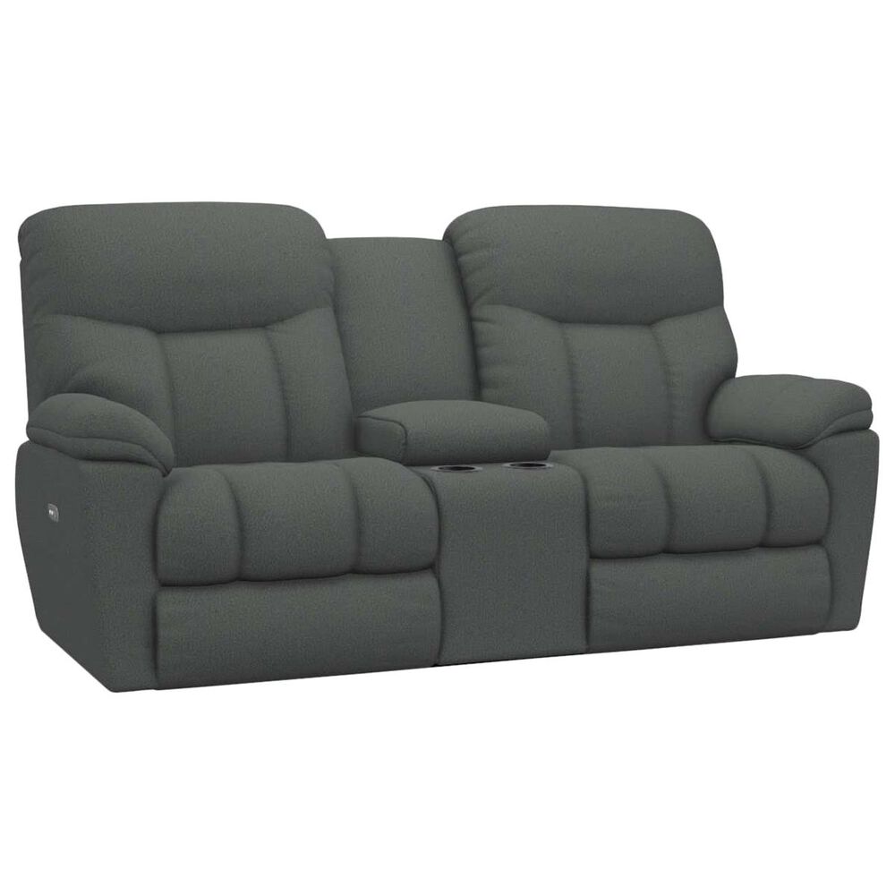 La-Z-Boy Morrison Power Console Reclining Loveseat in Indigo, , large