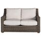 Venture Oasis Wicker Loveseat with Birch Cushion in Ash Gray, , large