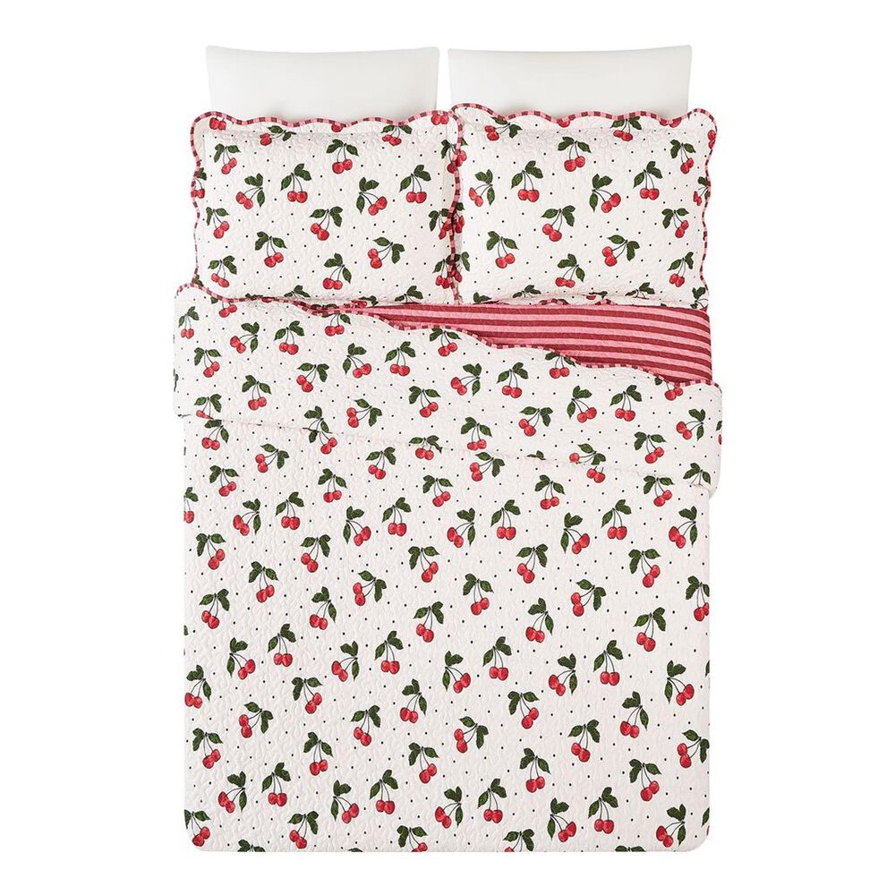 Peking Handicraft CHERRY FQ QUILT SET-3PC, , large