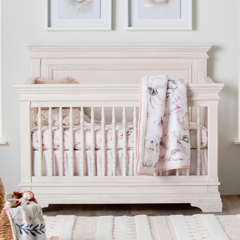 Eastern Shore Olivia 4- in -1 Convertible Crib in Brushed White, , large