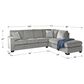 Ashley Altari 2-Piece Right Facing Sectional in Alloy, , large