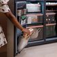 Cafe 28.3 Cu. Ft. Smart Quad Door Refrigerator with Dual Dispense AutoFill Pitcher in Platinum Glass, , large